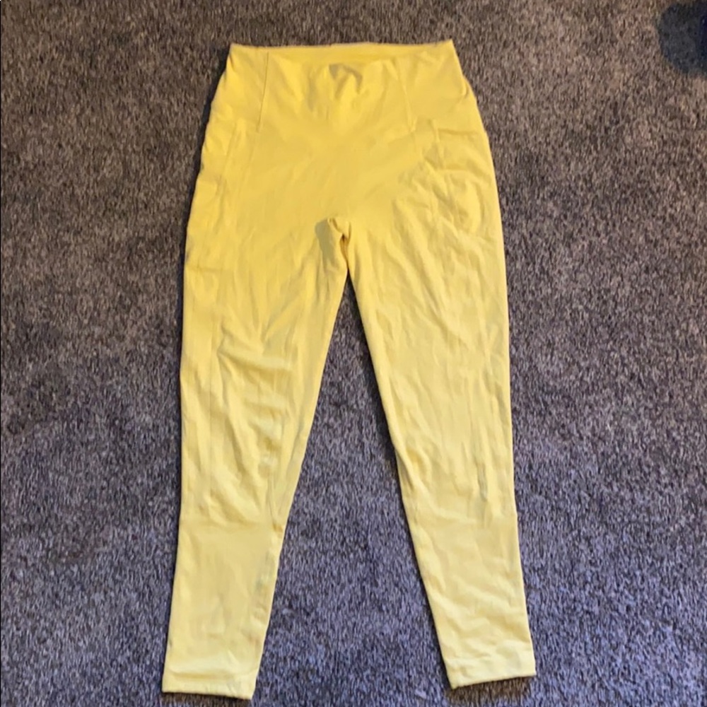 Yellow TYC Heart Booty Leggings